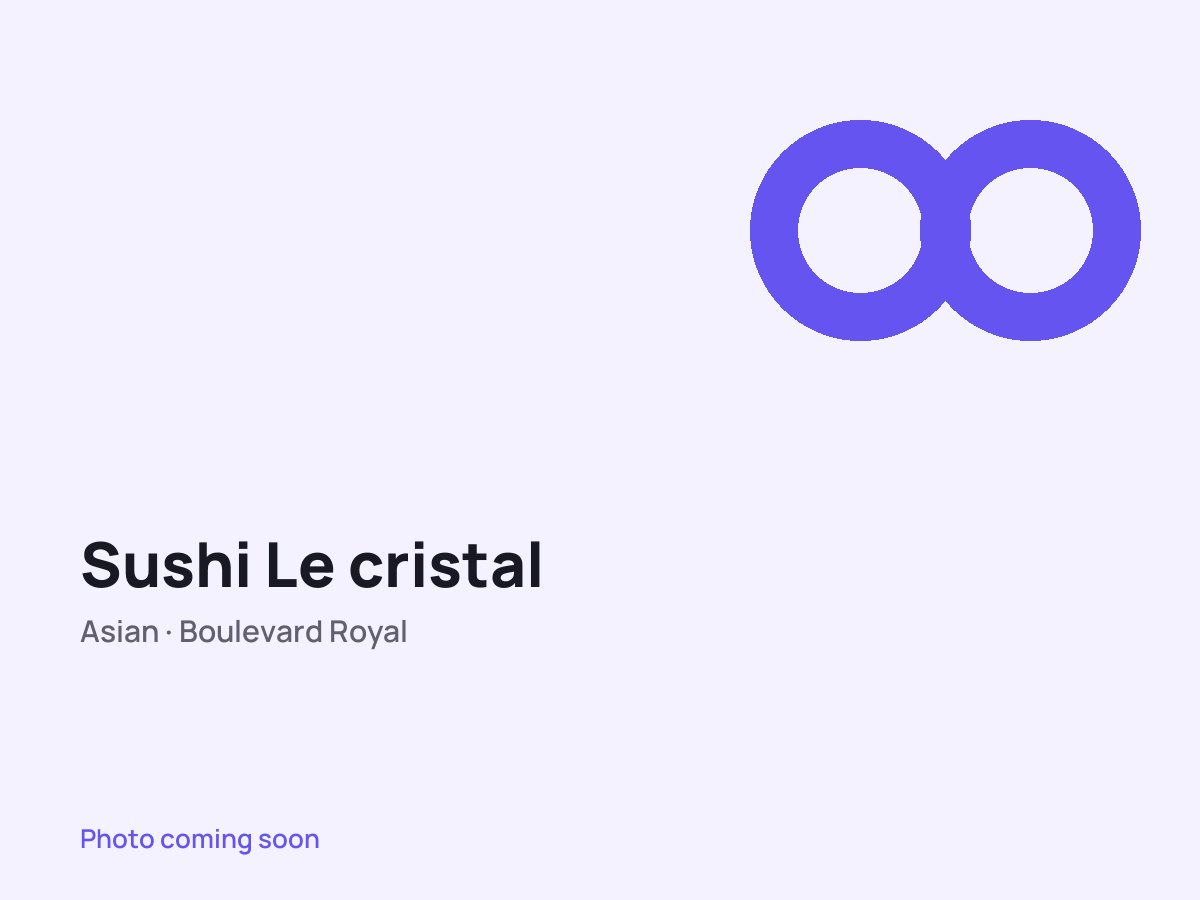 Sushi Le cristal