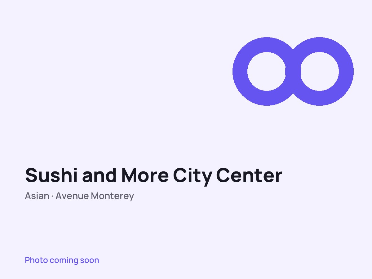 Sushi and More City Center