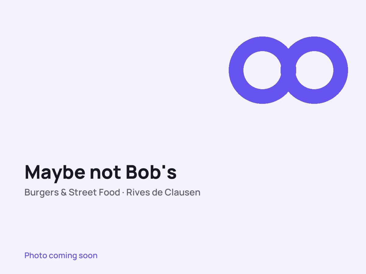 Maybe not Bob's